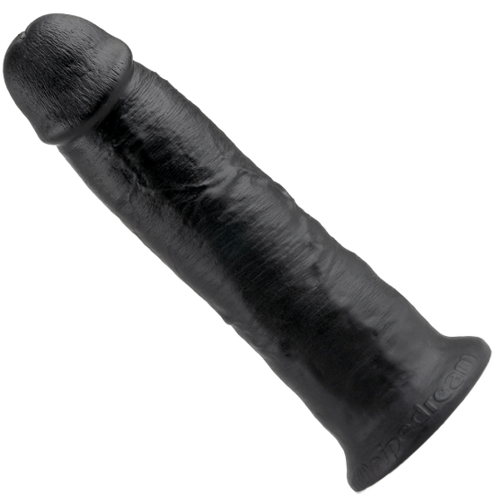 10 Veined Girthy Black Suction Cup Dildo 4