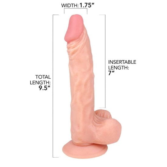 9.5 Inch Tapered Realistic Dildo