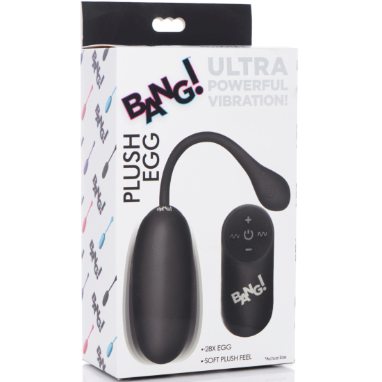 Bang Plush Silicone Rechargeable Egg With Wireless Remote