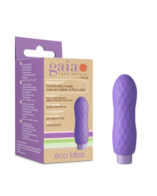 Gaia Eco Bliss Powerful Bullet with Textured Sleeve Lilac 2