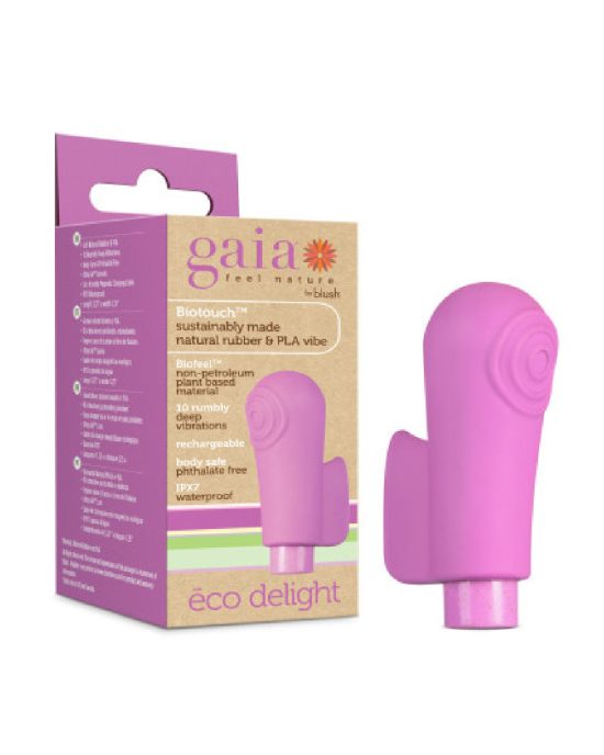 Gaia Eco Delight Powerful Bullet with Texture Sleeve Purple 2