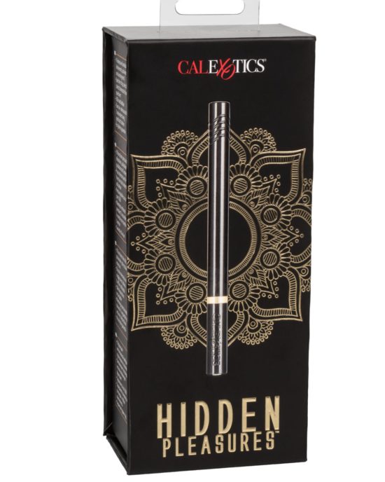 Hidden Pleasures Discreet Metallic Bullet Vibrator Black
