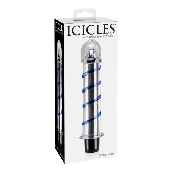 Icicles No. 20 Vibrating Glass Dildo 1