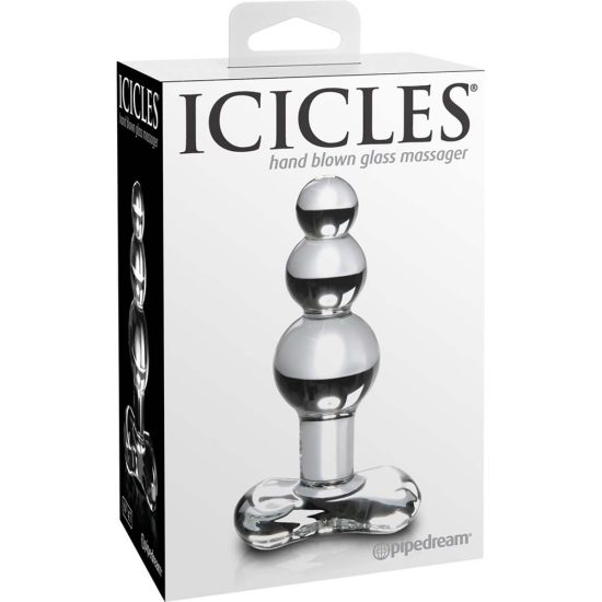 Icicles No. 47 Hand Blown Glass Butt Plug Clear