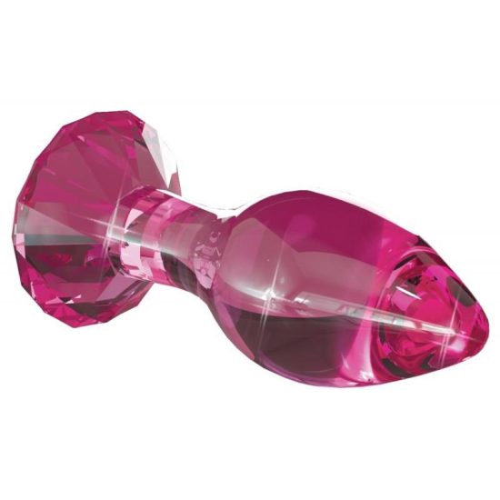 Icicles No. 79 Glass Diamond Butt Plug Pink 5