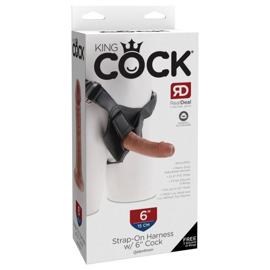 King Cock Strap on Harness with 6 Inch Dildo 12