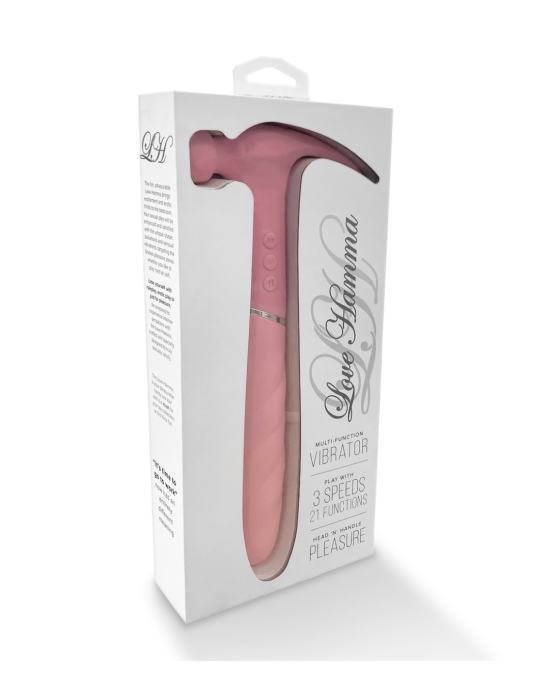 Love Hamma Pulsating Double Ended Vibrator Pink