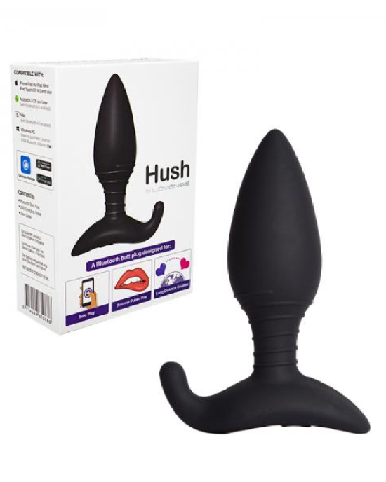 Lovense Hush Bluetooth App Controlled Vibrating Butt Plug 1