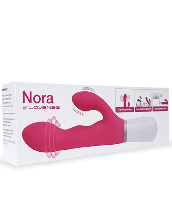Lovense Nora Sound Activated Bluetooth Dual Stimulation Rabbit Vibrator