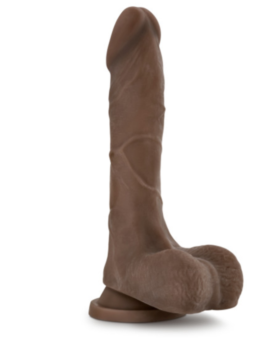 Mister Perfect Dual Density 8.5 Inch Dildo Chocolate