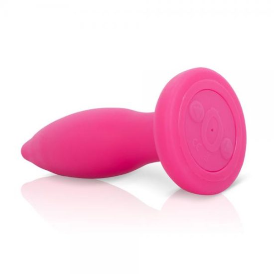 My Secret Silicone Remote Controlled Vibrating Butt Plug Pink 1