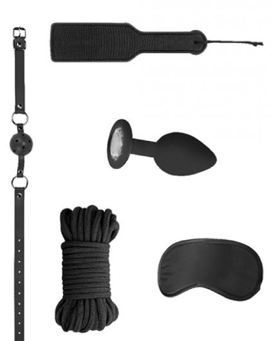 Ouch Introductory 5 Piece Bondage Kit 5 Black